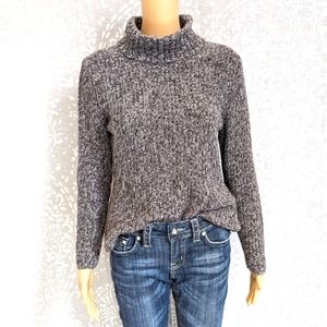 Vintage Turtleneck Ribbed Knit Sweater